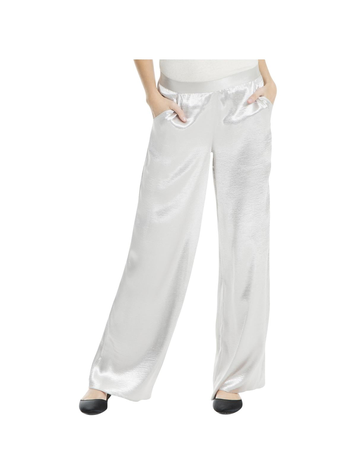 silver velvet pants