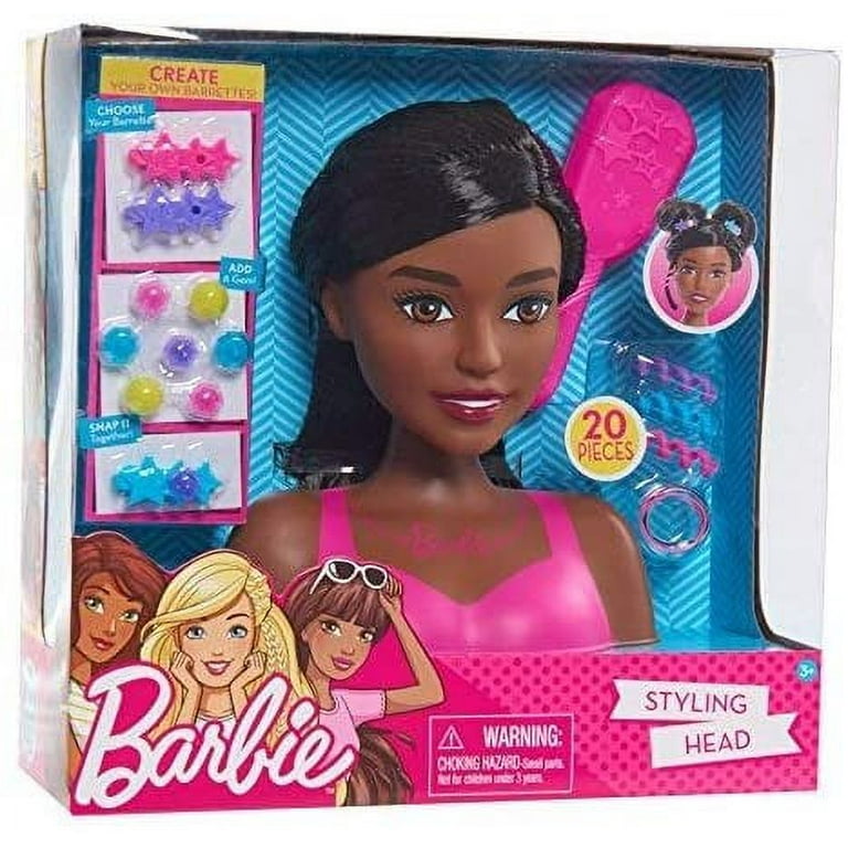 African american barbie styling head sale