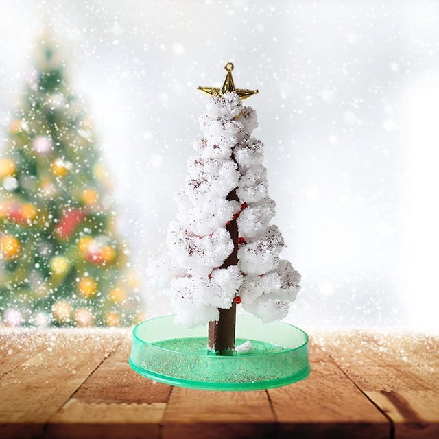 Árbol de cristal en crecimiento, árbol de decoraciones navideñas de bricolaje, juguetes divertidos para fiestas, árbol en crecimiento para , - Árbol de navidad Árbol de navidad blanco Salvador Dali Árbol de cristal en crecimiento