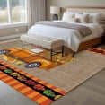 thumbnail image 4 of Large Area Rugs for Living Room Bedroom, Thanksgiving 5'x8' Rug Washable Carpet Runner Indoor Outdoor, Fall Brown Orange Truck Maple Leaves Turkey Non Slip Floor Mats Rug for Kitchen, Bathroom, 4 of 8