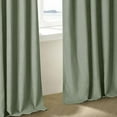 thumbnail image 7 of Sage Green Pinch Pleated Linen Cafe Curtains 45 Inch Length 2 Panels for Dining Room Kitchen Bedroom Semi Sheer Pleat Drapes with Hooks Rings Light Filtering Short Window Curtain Cabinet 40x45, 7 of 7