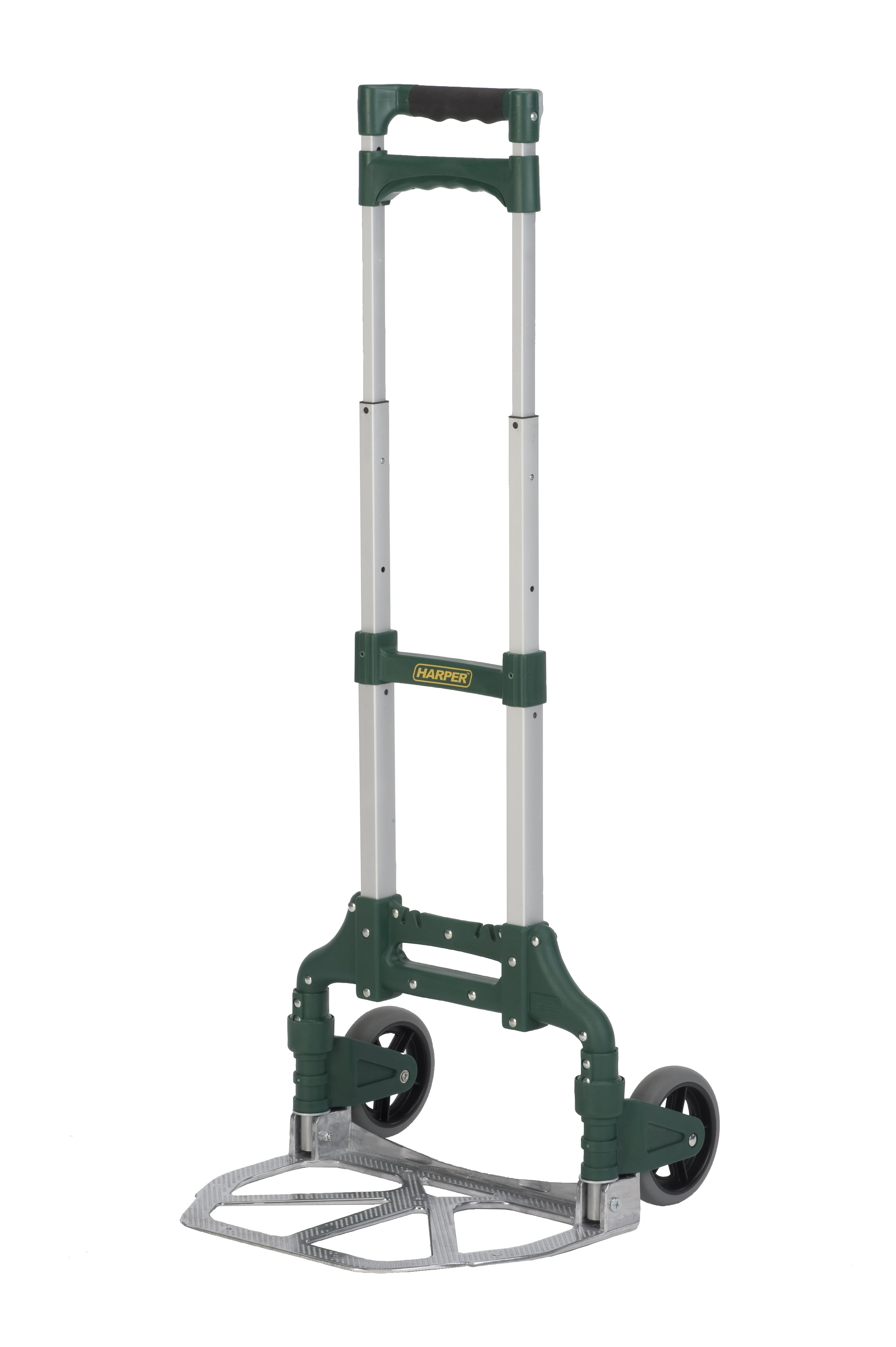 Zinnor Hand Truck 2 in 1 Aluminum Folding Hand Truck 770LBS 51Inch Height Convertible Hand Truck Foldable with 2 Wheel Dolly and 4 Wheel Cart 