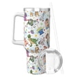 thumbnail image 3 of Bouteille d'Eau Woody Buzz 40oz Ice Bully avec Poignée Paille de Bouteille Sport Isolée en Acier Inoxydable Réutilisable Étanche Gobelet de Voiture, 3 of 9