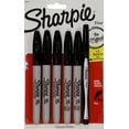 thumbnail image 2 of Sharpie Permanent Markers, Fine Point, Black, 4 Count Plus 1 Bonus Black Pen, 2 of 2