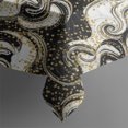 thumbnail image 4 of Black White Gold Marble Pattern Rectangle Tablecloth 60"x120",Waterproof Polyester Rectangle Table Cloth, Wipeable Spillproof Polyester Tablecloth for Dining, Camping, Indoor and Outdoor, 4 of 6
