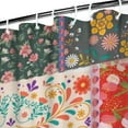 thumbnail image 3 of Pioneer Flower Floral Print Pattern Shower Curtain 36"x72" ,Bathroom Decorative Shower Curtains Set with 12 Hooks,Modern Waterproof Washable Shower Curtain, 3 of 6