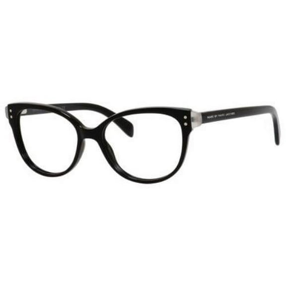 Marc by Marc Jacobs  Plastic Unisex Square Eyeglasses Black Milky Black 51mm Adult
