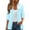 Light Blue, variant on Sevevn Cardigan Sweaters for Women Women's Casual Fashion Loose 3/4 Sleeve Lace Cardigan Tops Blouse Summer Clearance Pink XL
