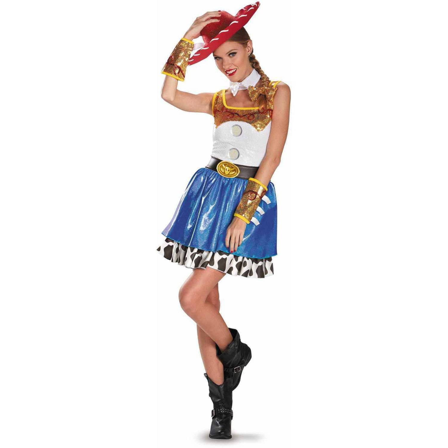 Buy Disney Toy Story Glam Jessie Women's Adult Halloween Costume at Wa...