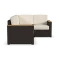 thumbnail image 2 of Homestyles Palm Springs Wicker / Rattan Outdoor 4 Seat Sectional in Brown, 2 of 6