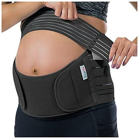 

Belly Band for Pregnancy Pregnancy Belly Support Band - Maternity Belt for Back Pain. Adjustable/Breathable Belly Support for Pregnancy. Black Color/Size XL