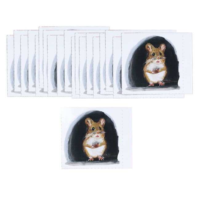 Papel pintado con agujero para ratón, 20 piezas, pegatinas de pared con agujero para ratón, diseño aerodinámico Jadeshay A