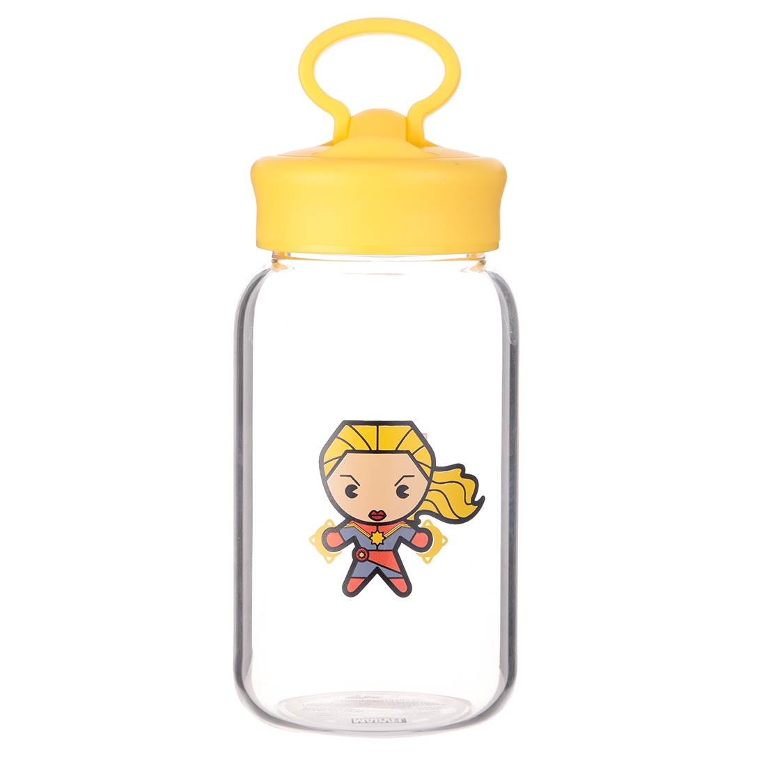 MINISO Marvel Water Bottle with Straw BPA-Free Strap Plastic Water