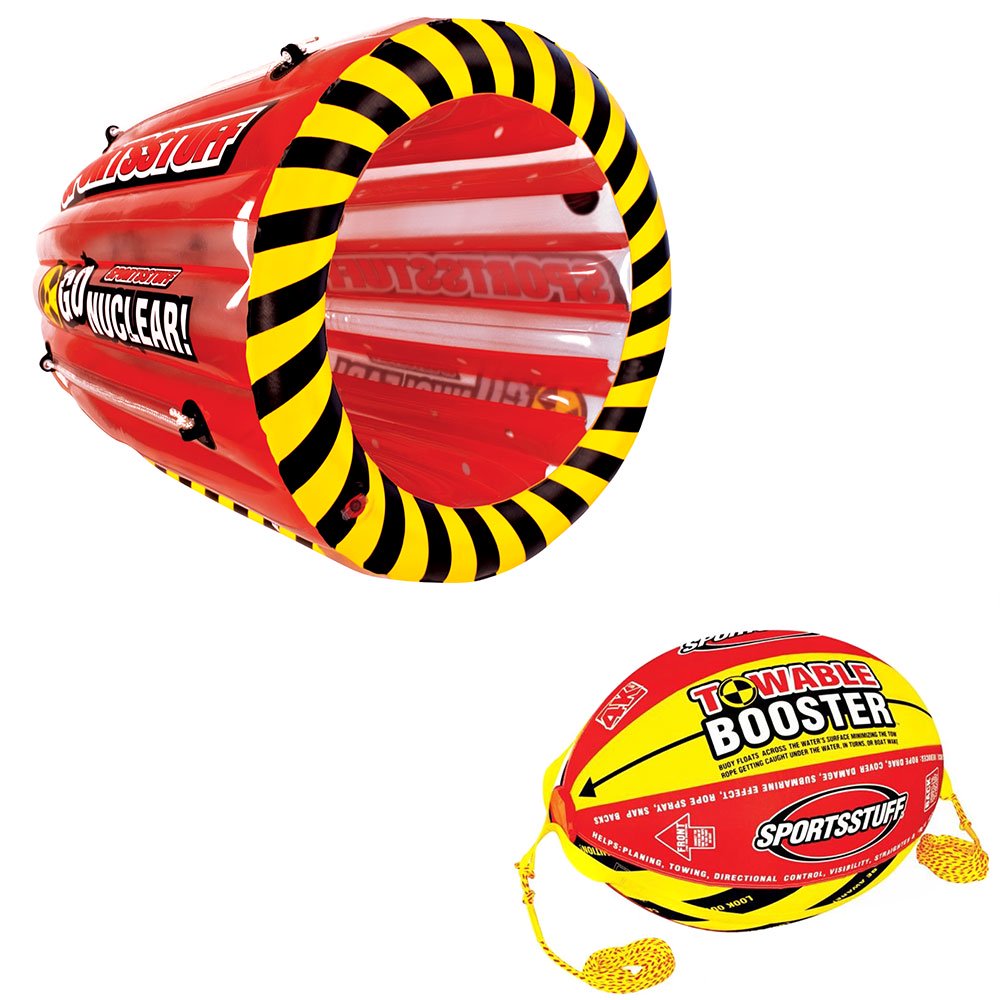 Sportsstuff Gyro Tumbling Towable Boat Tube with 4K Booster Ball Towing