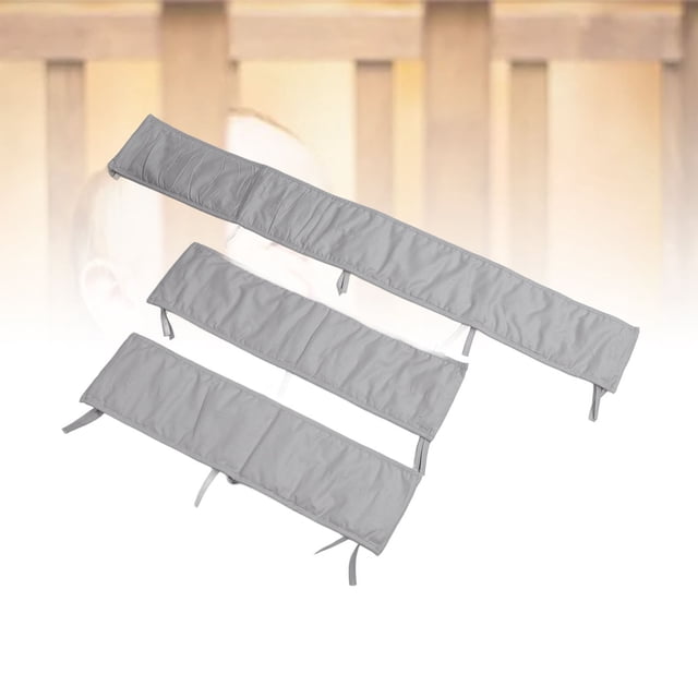 Paracoques para cama de bebé, almohadillas de parachoques para cuna de algodón, pieza dividida, cubierta de barandilla para cama de bebé anticolisiónico para niños pequeños
