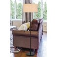 thumbnail image 3 of 150W 3 wayt Cromwell metal floor lamp with linen shade, 3 of 6