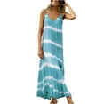 thumbnail image 1 of Robe à Manches Longues pour Femmes Mode Été Décontractée Imprimée Col en V Camisole Sans Manches Robe Longue Robe d'Été pour Femmes Aguichant Robe Longue d'Été pour Femmes, 1 of 1