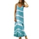 thumbnail image 1 of Vestido largo sin mangas con cuello en V y estampado informal de verano para mujer con estilo OAVQHLG3B Store  lin121212, 1 of 5