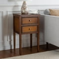 thumbnail image 2 of SAFAVIEH Toby Nightstand With Storage Drawers Brown, 2 of 7
