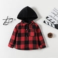 thumbnail image 2 of Gibobby Abrigos de invierno para niños y niñasNiños pequeños bebés niñas niños otoño invierno cálido grueso estampado algodón manga larga abrigo cárdigan(Rojo, 2-3 Años), 2 of 5