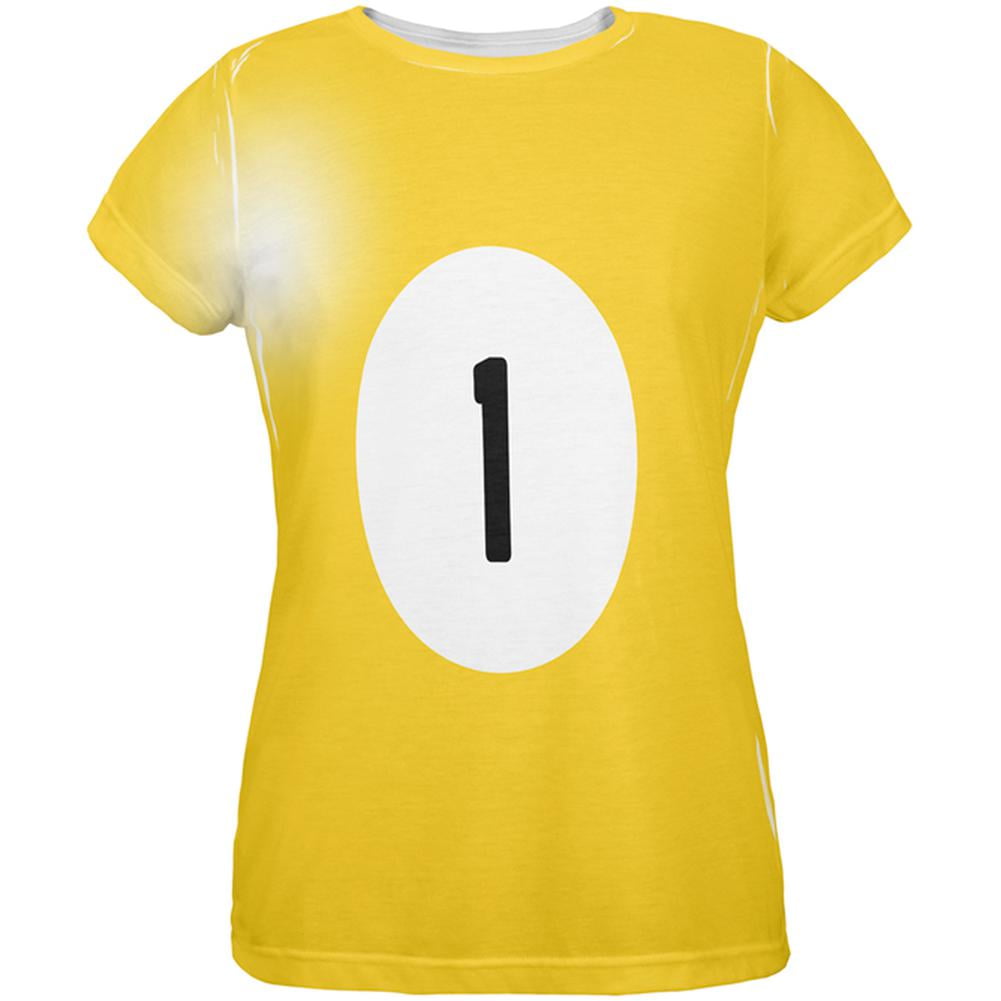 Halloween Billiard Pool Ball One Costume Womens T Shirt Multi XLG