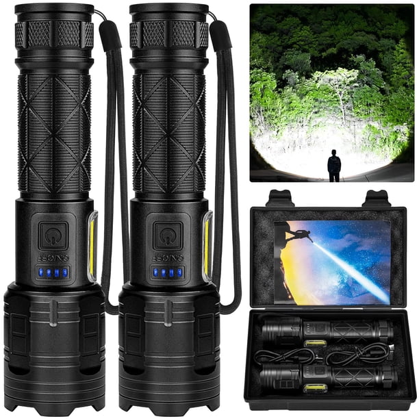 Linterna Taoque LED recargable de 9000 lúmenes a prueba de agua