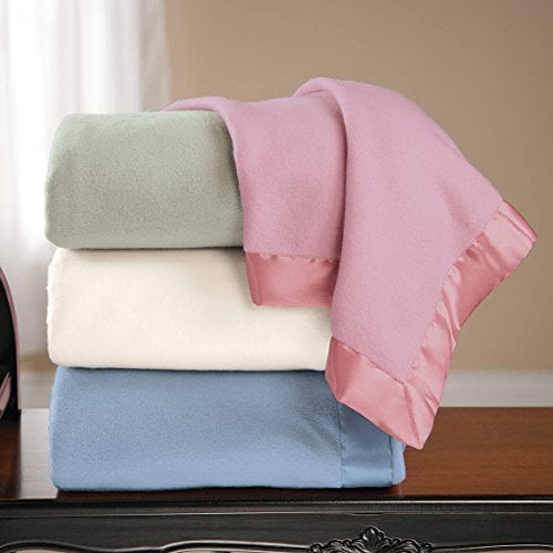 Satin edged blanket sale