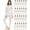 24 Pack Off-white, variant on SOCKS'NBULK 2pc Thermal Sets for Woman, Base Layer Long Johns Underwear, Top & Bottom, Cotton, Solid Colors 12pk, 18pack