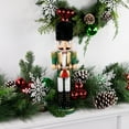 thumbnail image 2 of Northlight 14" Green and White Cymbalist Christmas Nutcracker, 2 of 5