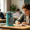 thumbnail image 6 of Personal Air Cooler Portable Evaporative Air Cooler Yellow Mini Air for Bedroom Office Dorm Desktop Use Compact Cooling Fan with Humidifying Function, 6 of 6