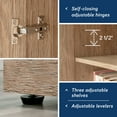 thumbnail image 6 of Homeplus Storage Cabinet in a Brushed Oak finish, 6 of 14