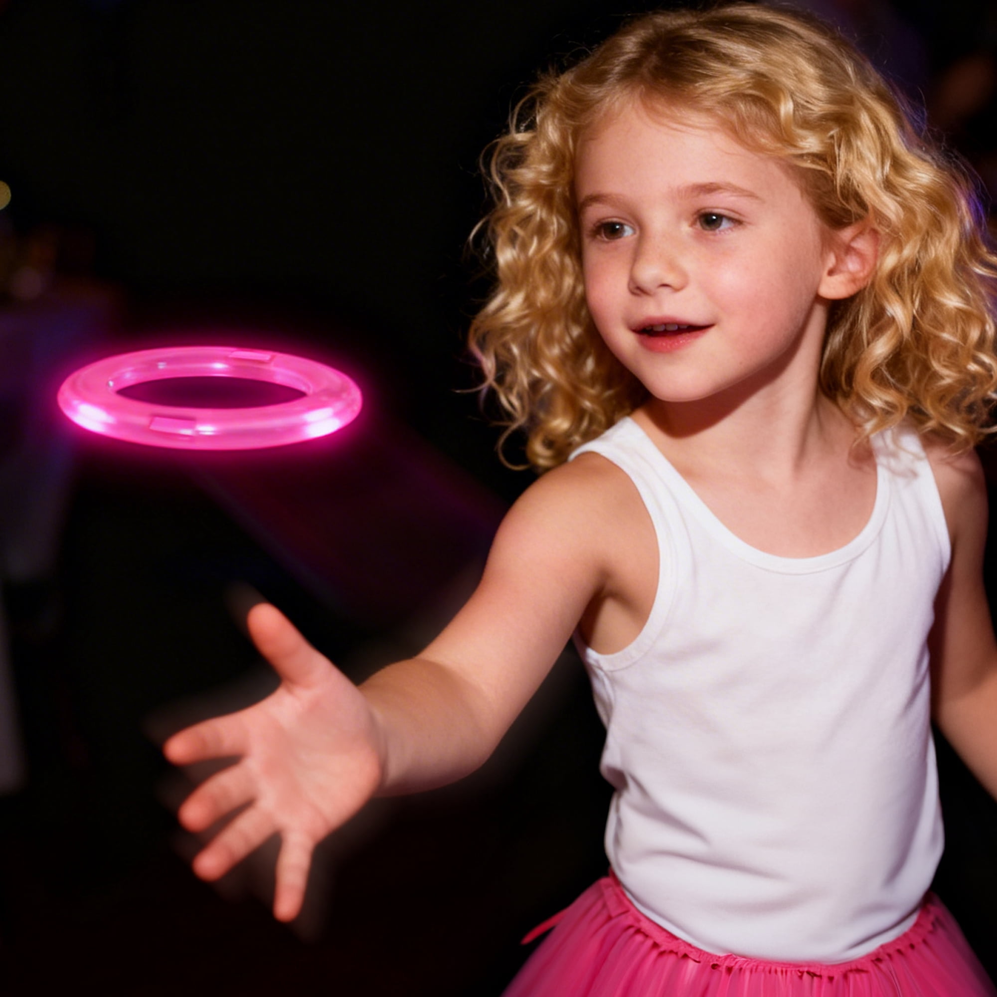 Multicolor Glow Flying Discs, 6 Count, Party Favors by Way To Celebrate