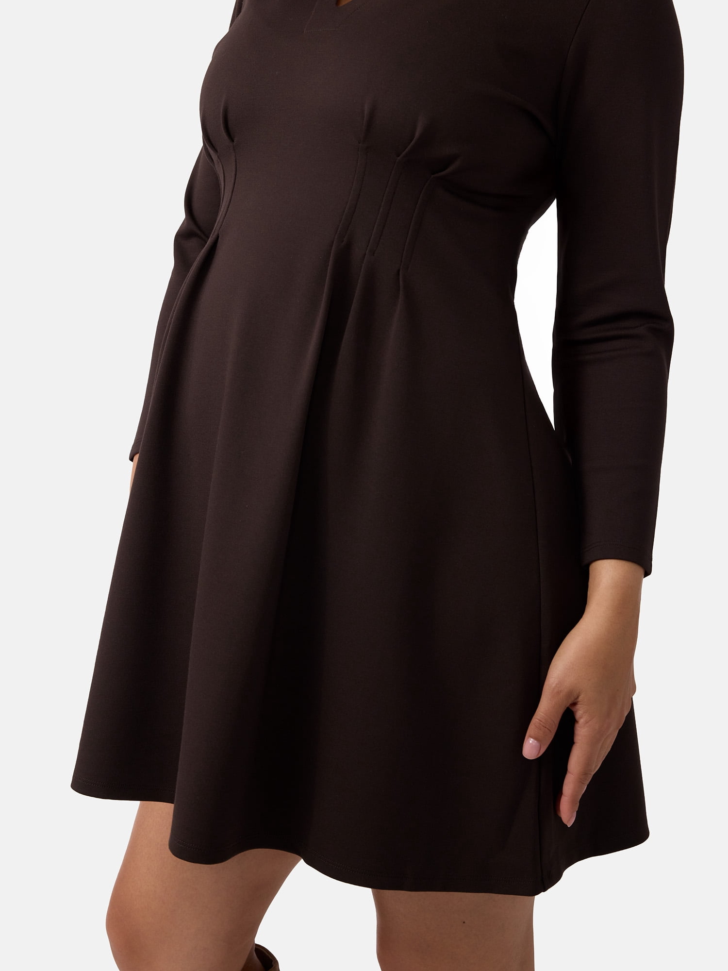 Ingrid & Isabel For Every Belly Women’s Maternity Pintuck Mini Dress, Sizes S-XXL