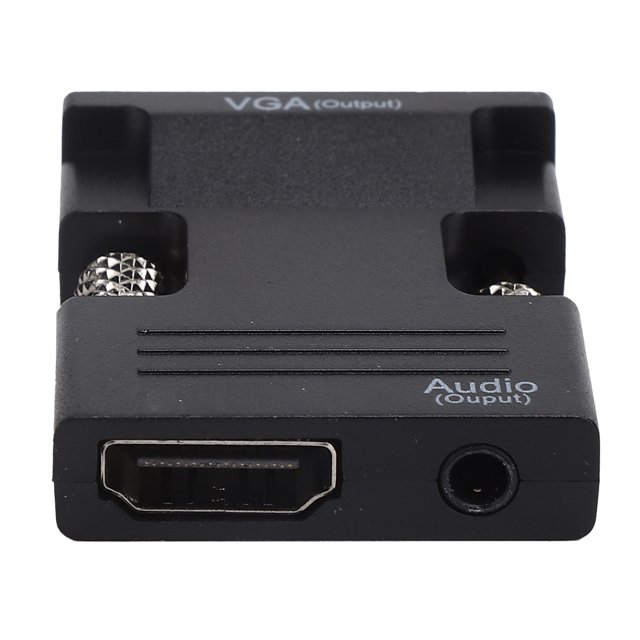 to VGA Converter, Lossless Transmission, Compact Design, Quick Installation, HD to VGA Adapter with 1080p Support, 3.5mm Audio Output, for High Definition Multimedia Interface