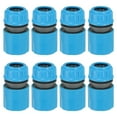 thumbnail image 1 of Conector de reparación de manguera Uxcell 11/16", 8 piezas de conectores de manguera de jardín de plástico, azul, 1 of 1