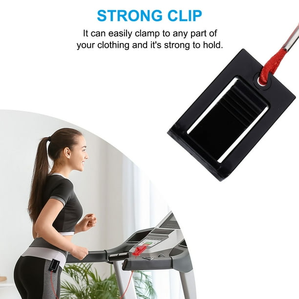 1.81 Treadmill Safety Key Universal Treadmills Magnet Key Replacement Square for Most Treadmills with Black Clip 2pcs