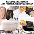 thumbnail image 7 of Pofeuu Classical Style Brown Owl Print Thickened Mini Silicone Oven Mitts Heat Resistant, Rubber Oven Mitt Gloves, Finger Pinch Grips, Pot Holder, Silicone Potholder, 7 of 7