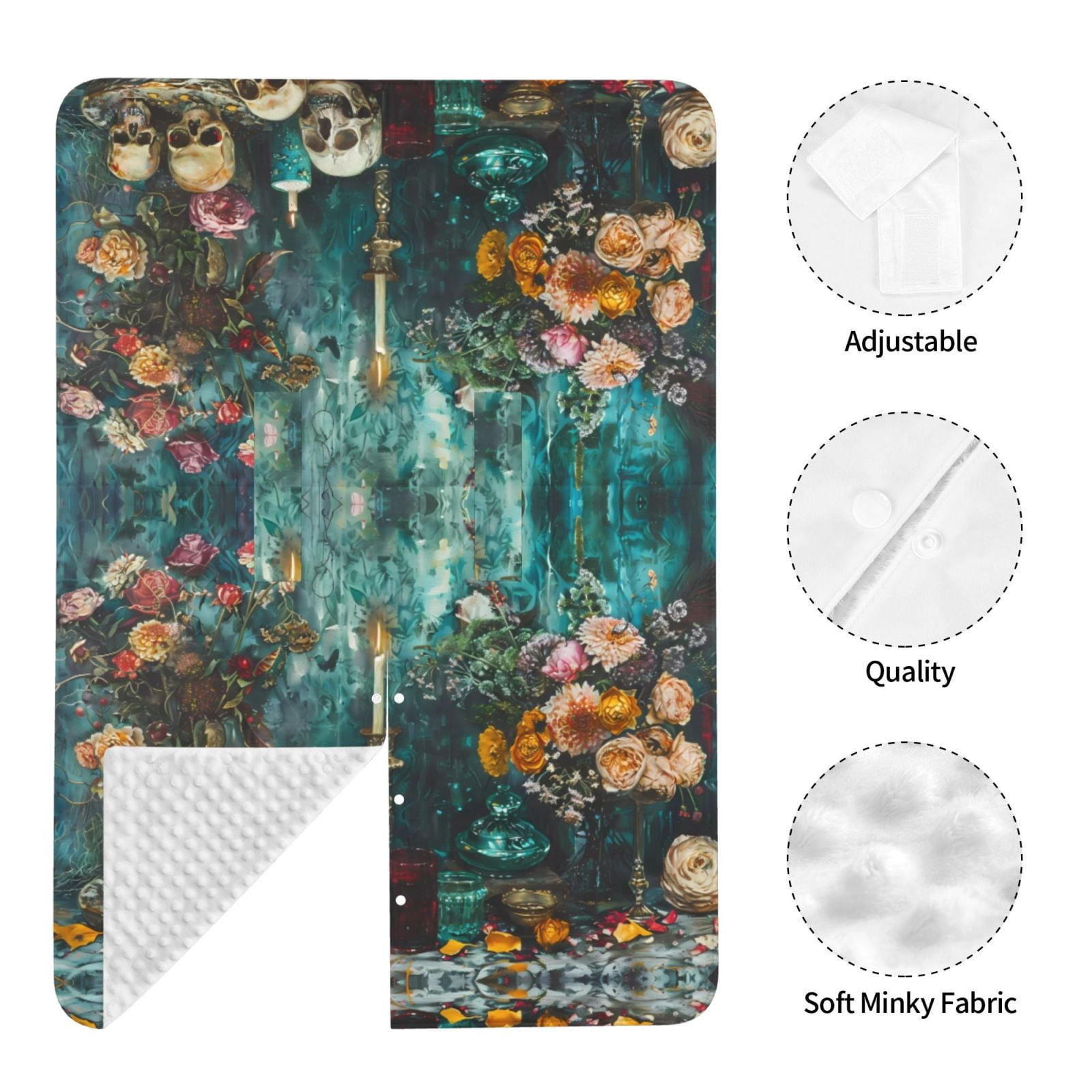 Car Seat Cover Baby - Baroque Floral Still Life Breathable Infant Car Seat Cover for Baby Carseat, Lightweight Comfort Baby Essentials Must Haves Newborn Stuff for Girl Boy
