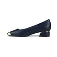 thumbnail image 3 of Ninety Union Eagle Metallic Heel Cap Toe Flat, Navy, 4, 3 of 5