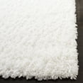 thumbnail image 4 of SAFAVIEH August Sophia Solid Shag Runner Rug, White, 2' x 8', 4 of 8