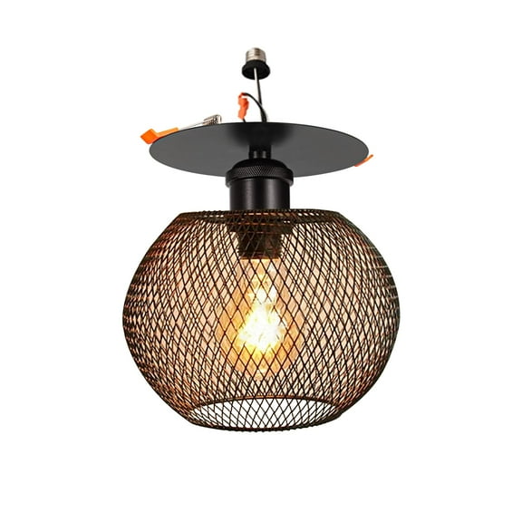 Kiven Retrofit Recessed Lighting with E26 Power Outlet Adapter, 4/5 Inch Replacement Conversion Kit, Farmhouse Recessed Light Conversion Kit for Living Room Hallway Kitchen DZ0423