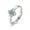 Four-leaf clover ring (platinum), variant on Adjustable Four Leaf Clover Ring in S925 Silver for Unique Style