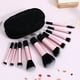 thumbnail image 5 of GOOHOCHY 10 mini brochas de maquillaje, brochas de maquillaje pequeñas, brochas de maquillaje de viaje, brochas de maquillaje completas, artículos esenciales de viaje, 5 of 7