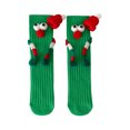 thumbnail image 5 of Christmas Hand Socks Novelty Cartoon Big Eyes Middle Tube Socks Hosiery for Kids Holiday Festival Party Gift, 5 of 8