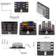 thumbnail image 2 of Shisuyan Power Distribution Terminal Block Black 1Pcs 3.4*1.4in, 2 of 8