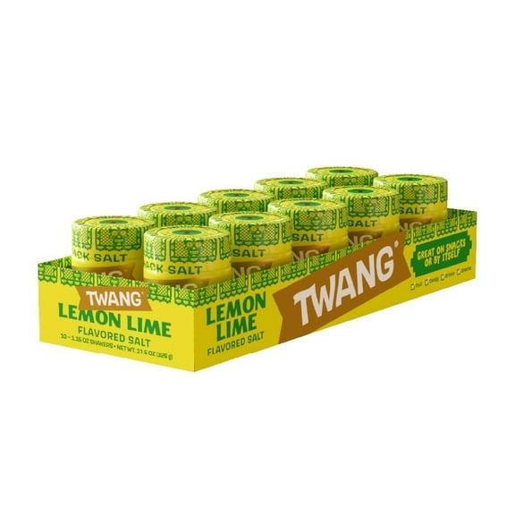 Twang Lemon-Lime Seasoning Snack Salt, 1.15 oz, 10 Count