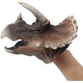 thumbnail image 1 of Marionnettes Réalistes en Caoutchouc Souple Jouet de Rôle pour Enfants et Tout-Petits (Triceratops), 1 of 7