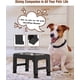 thumbnail image 5 of Cuenco para perros, 2 piezas de cuencos elevados de acero inoxidable plegables y desmontables para mascotas, cuenco de alimentación antideslizante de 4 alturas ajustables para perros y, 5 of 5