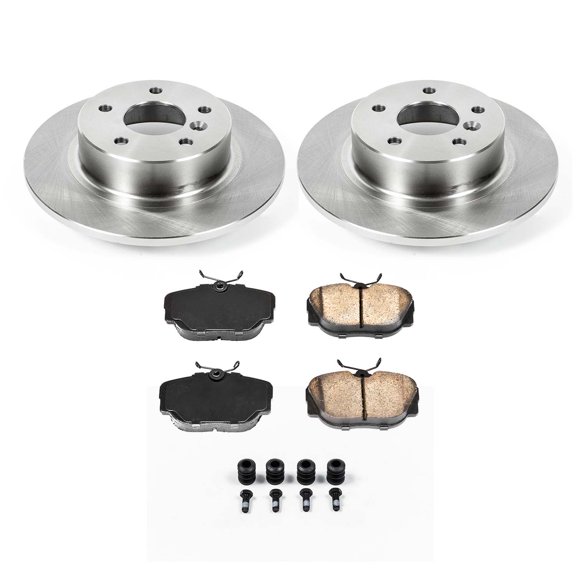 Ultimate Brakes Rear Ceramic Brake Pad and Rotor Kit with Hardware WM80448