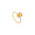 thumbnail image 3 of Citrine Rings Oval Cut Rings Engagement Ring 925 Sterling Silver Rings Yellow Gold Plated Ring Gift for mom, 3 of 5